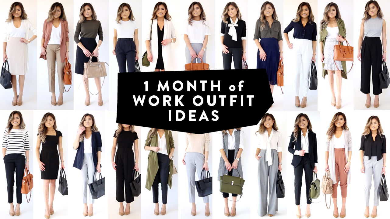 1 MONTH of Work Outfit Ideas for Women who work in an office
