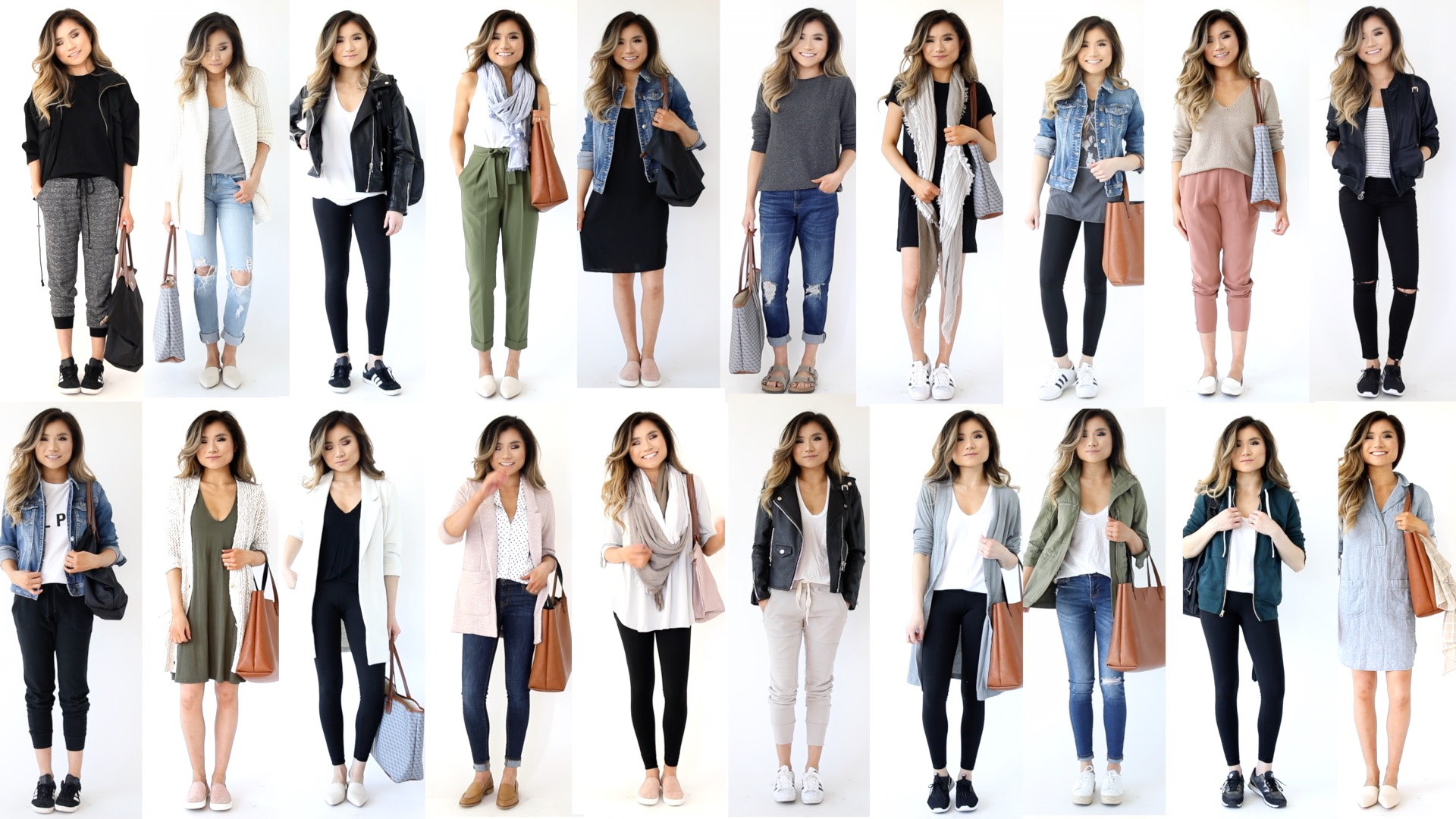 20 TRAVEL OUTFIT IDEAS, Casual Travel Fashion Lookbook