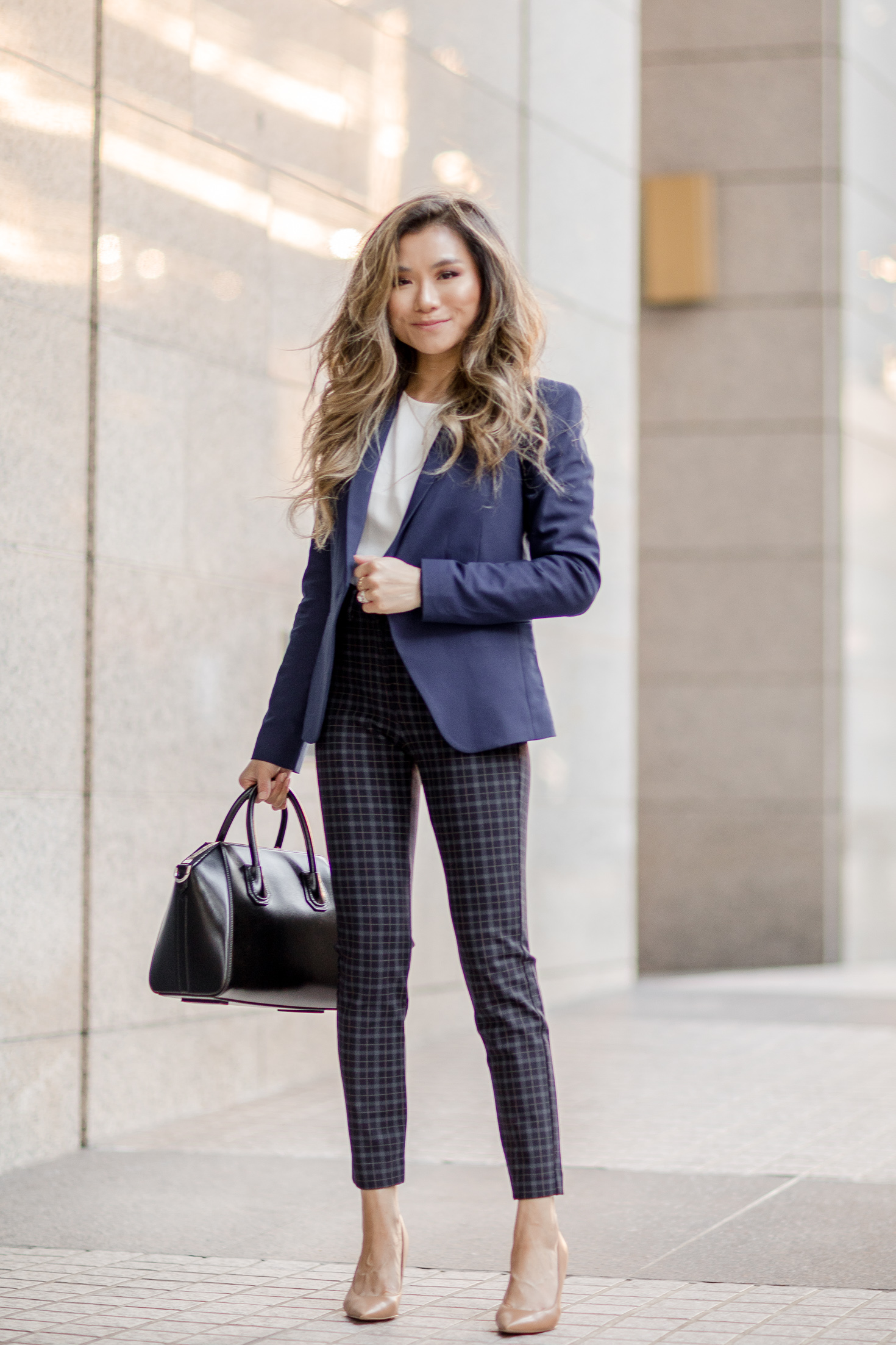 PLAID WORK OUTFITS for FALL - Miss Louie